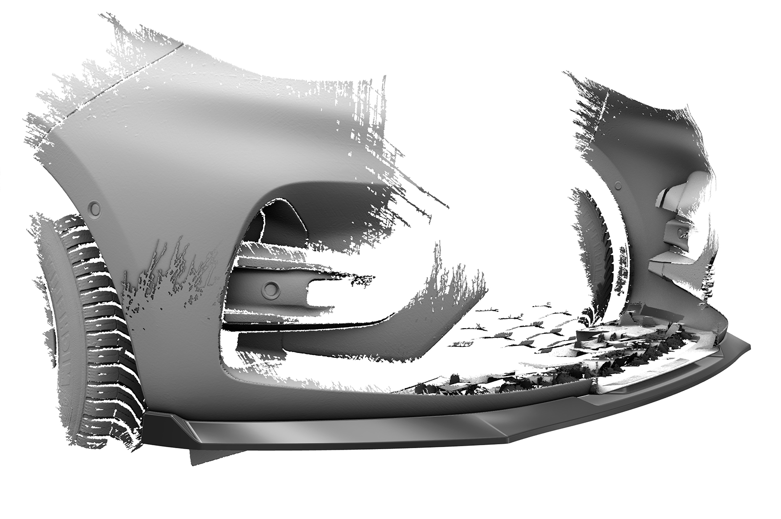 Lame de parechoc avant pour Renault Zoe toutes carrosseries (facelift) (depuis 2019) - Fabriqué en ABS (6 finitions au choix)