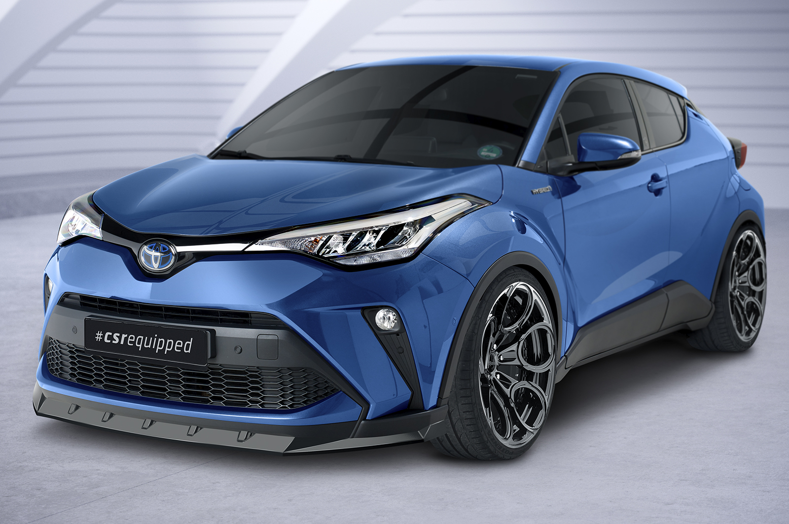 Lame de parechoc avant pour Toyota C-HR toutes carrosseries (facelift) (depuis 2020) - Fabriqué en ABS (6 finitions au choix)
