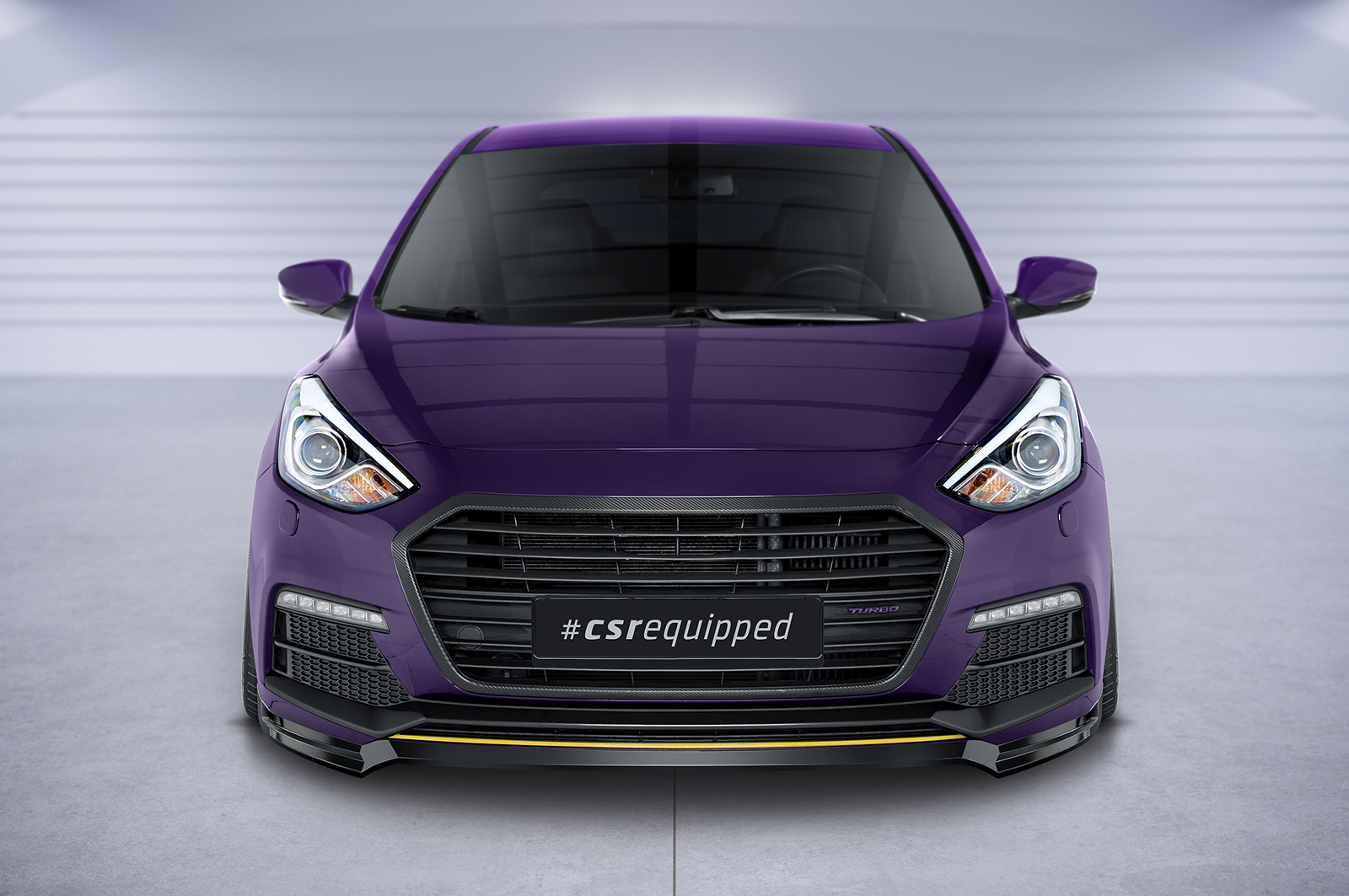 Lame de parechoc avant pour Hyundai I30 (GD) Turbo (depuis 03/2015) - Fabriqué en ABS (6 finitions au choix)