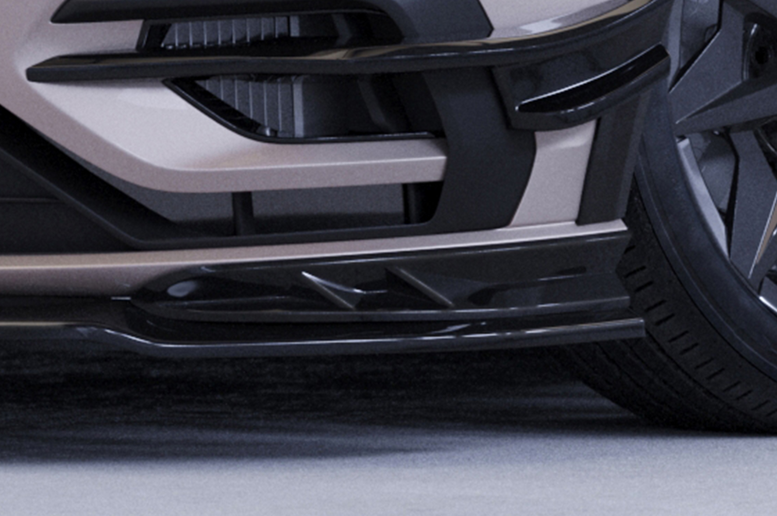 Lame de parechoc avant pour VW Golf 7 (Typ AU) R (facelift) (2017-2021) - Fabriqué en ABS (6 finitions au choix)