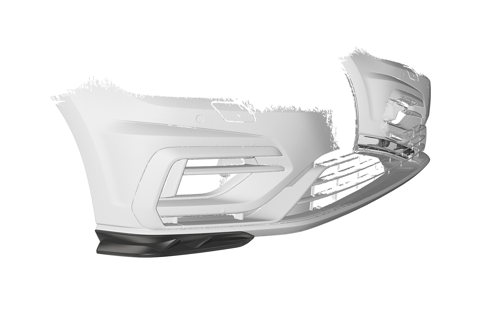 Lame de parechoc avant pour VW Golf 7 (Typ AU) R (facelift) (2017-2021) - Fabriqué en ABS (6 finitions au choix)