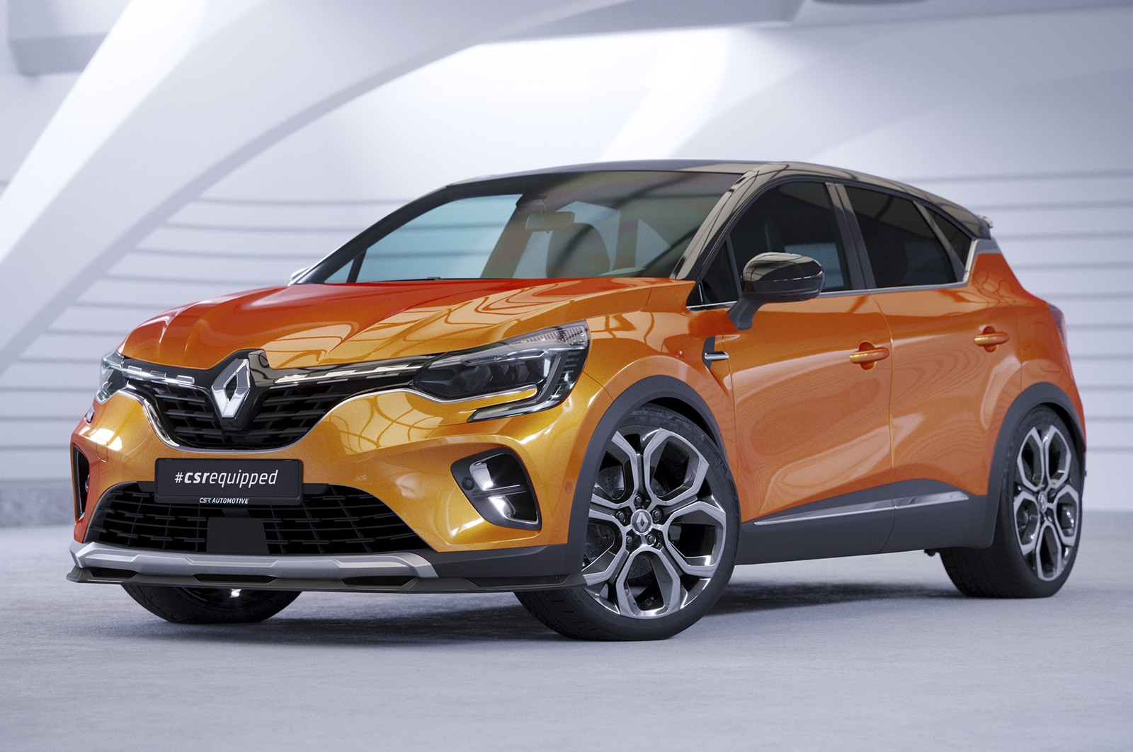 Lame de parechoc avant pour Renault Captur 2 toutes carrosseries (depuis 2019) - Fabriqué en ABS (6 finitions au choix)