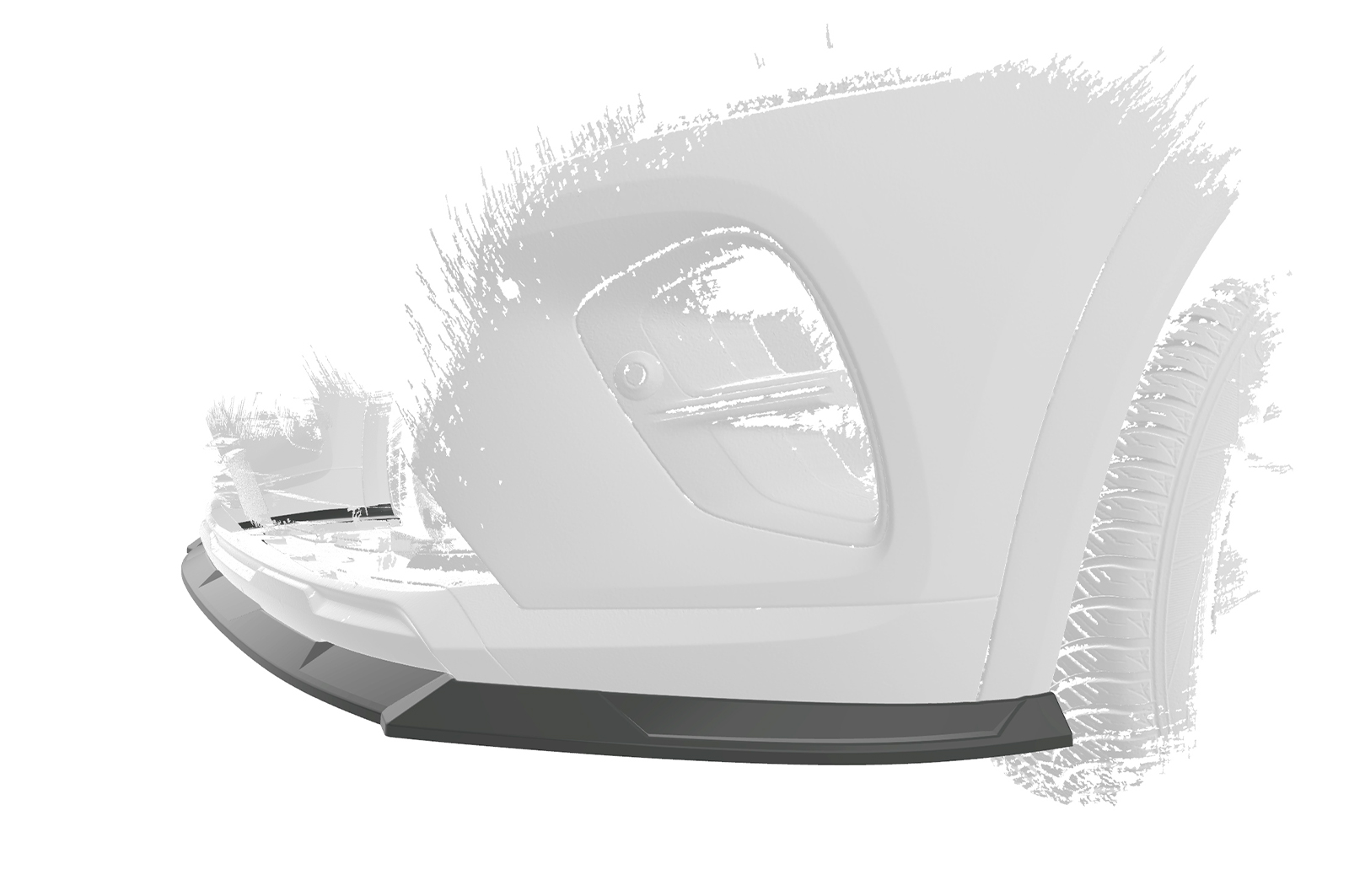 Lame de parechoc avant pour Renault Captur 2 toutes carrosseries (depuis 2019) - Fabriqué en ABS (6 finitions au choix)