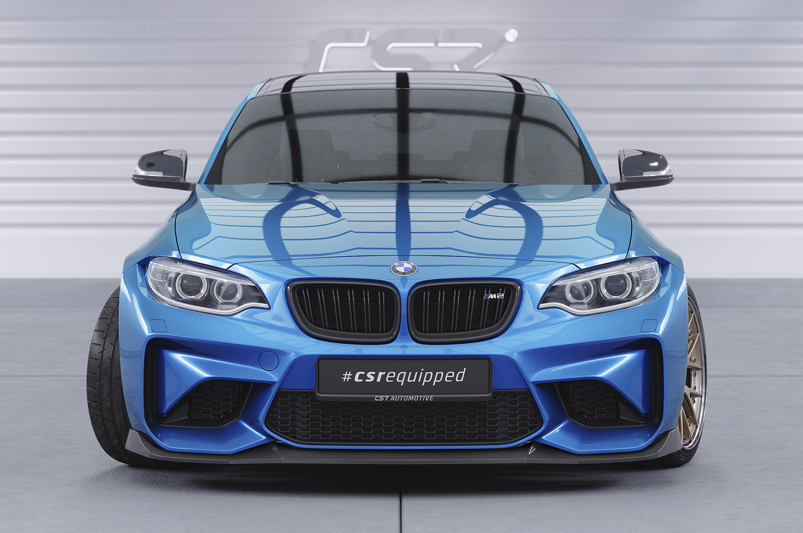 Lame de parechoc avant pour BMW M2 (F87) toutes carrosseries (2016-2020) - Fabriqué en ABS (6 finitions au choix)