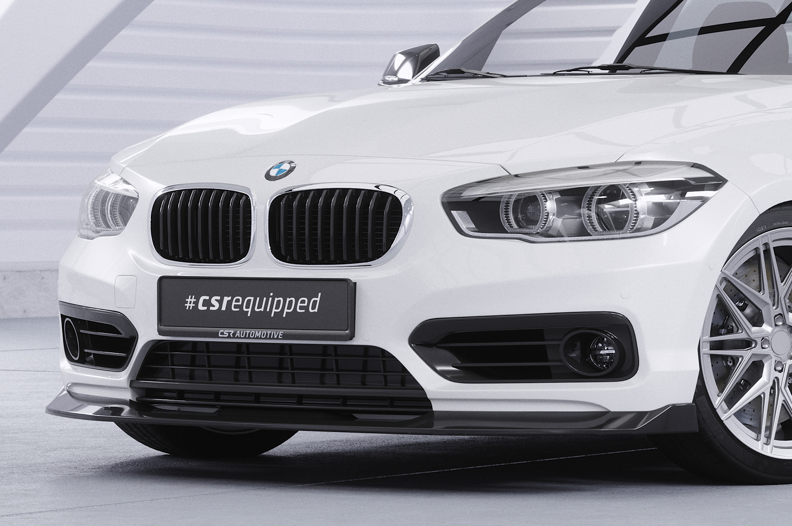 Lame de parechoc avant pour BMW Série 1 F20 / F21 facelift (01/2015-06/2019) - Fabriqué en ABS (6 finitions au choix)