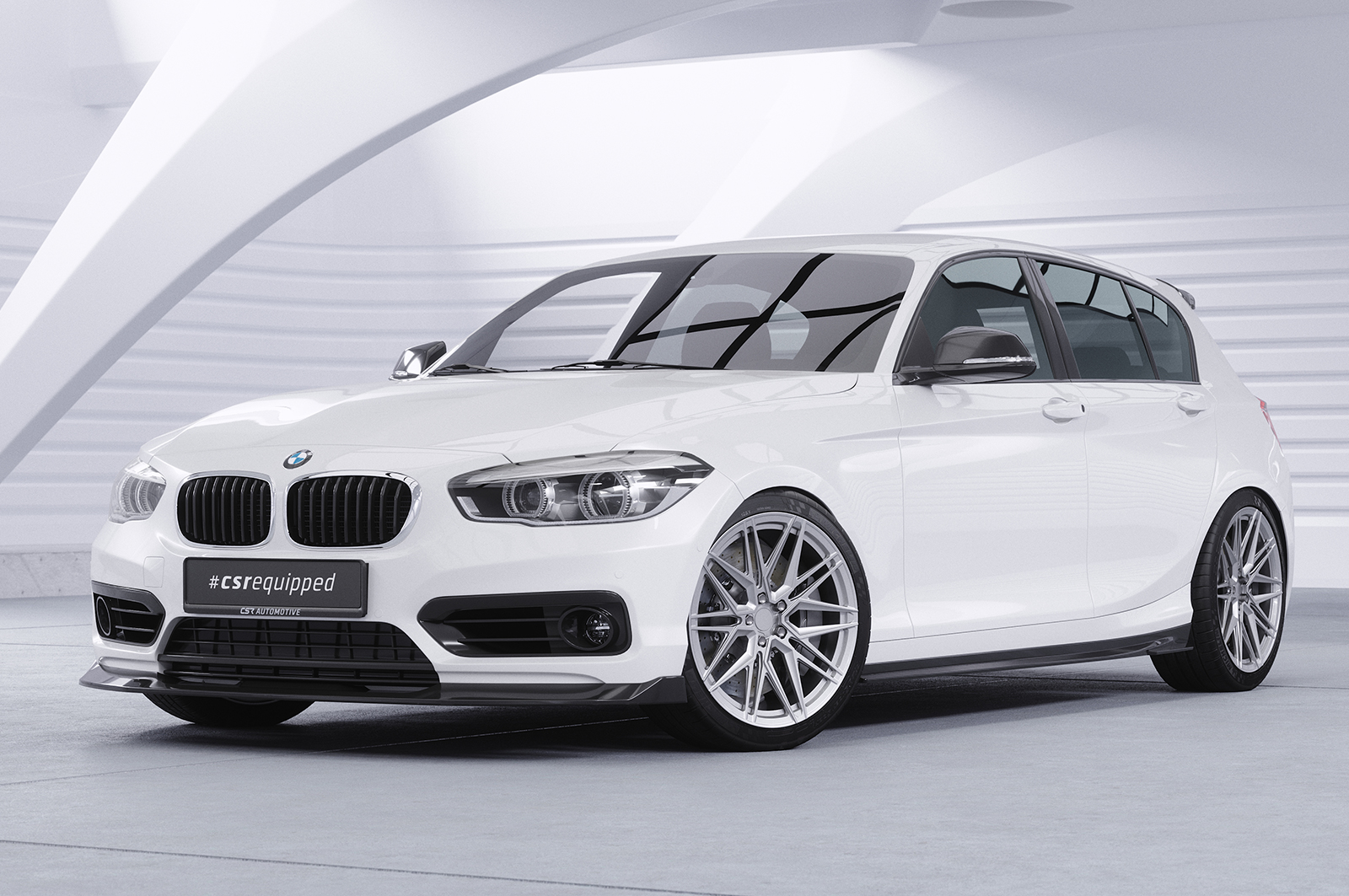 Lame de parechoc avant pour BMW Série 1 F20 / F21 facelift (01/2015-06/2019) - Fabriqué en ABS (6 finitions au choix)