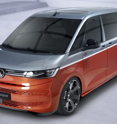 Lame de parechoc avant pour VW T7 Multivan / Life / "Edition" / Style / "Energetic" (depuis 2021) - Fabriqué en ABS (6 finitions au choix)