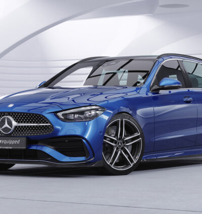 Lame de parechoc avant pour Mercedes-Benz Classe C W206 / S206 AMG-Line (berline et T-Modell) (depuis 06/2021) - Fabriqué en ABS (6 finitions au choix)