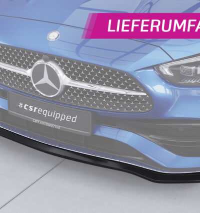 Lame de parechoc avant pour Mercedes-Benz Classe C W206 / S206 AMG-Line (berline et T-Modell) (depuis 06/2021) - Fabriqué en ABS (6 finitions au choix)