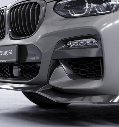 Lame de parechoc avant pour BMW X3 G01 / X4 G02 M Sportpaket (Pack M) / M40i / M40d (2017-2021) - Fabriqué en ABS (6 finitions au choix)