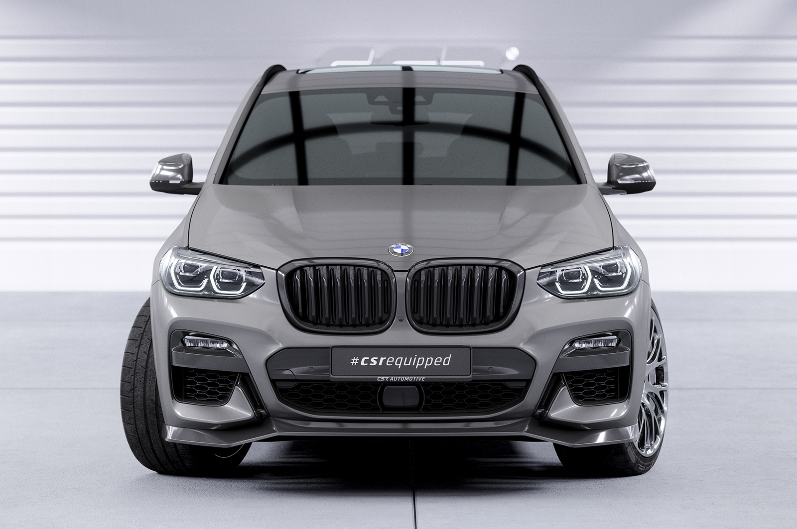 Lame de parechoc avant pour BMW X3 G01 / X4 G02 M Sportpaket (Pack M) / M40i / M40d (2017-2021) - Fabriqué en ABS (6 finitions au choix)