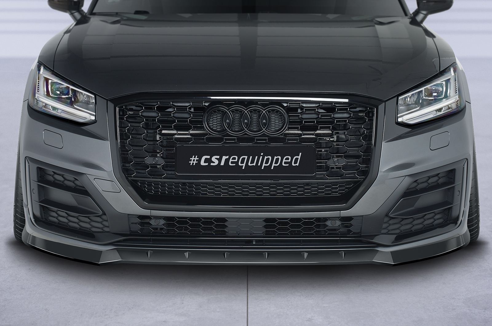 Lame de parechoc avant pour Audi Q2 (Typ GA) S-Line / préfacelift (2016-2020) - Fabriqué en ABS (6 finitions au choix)