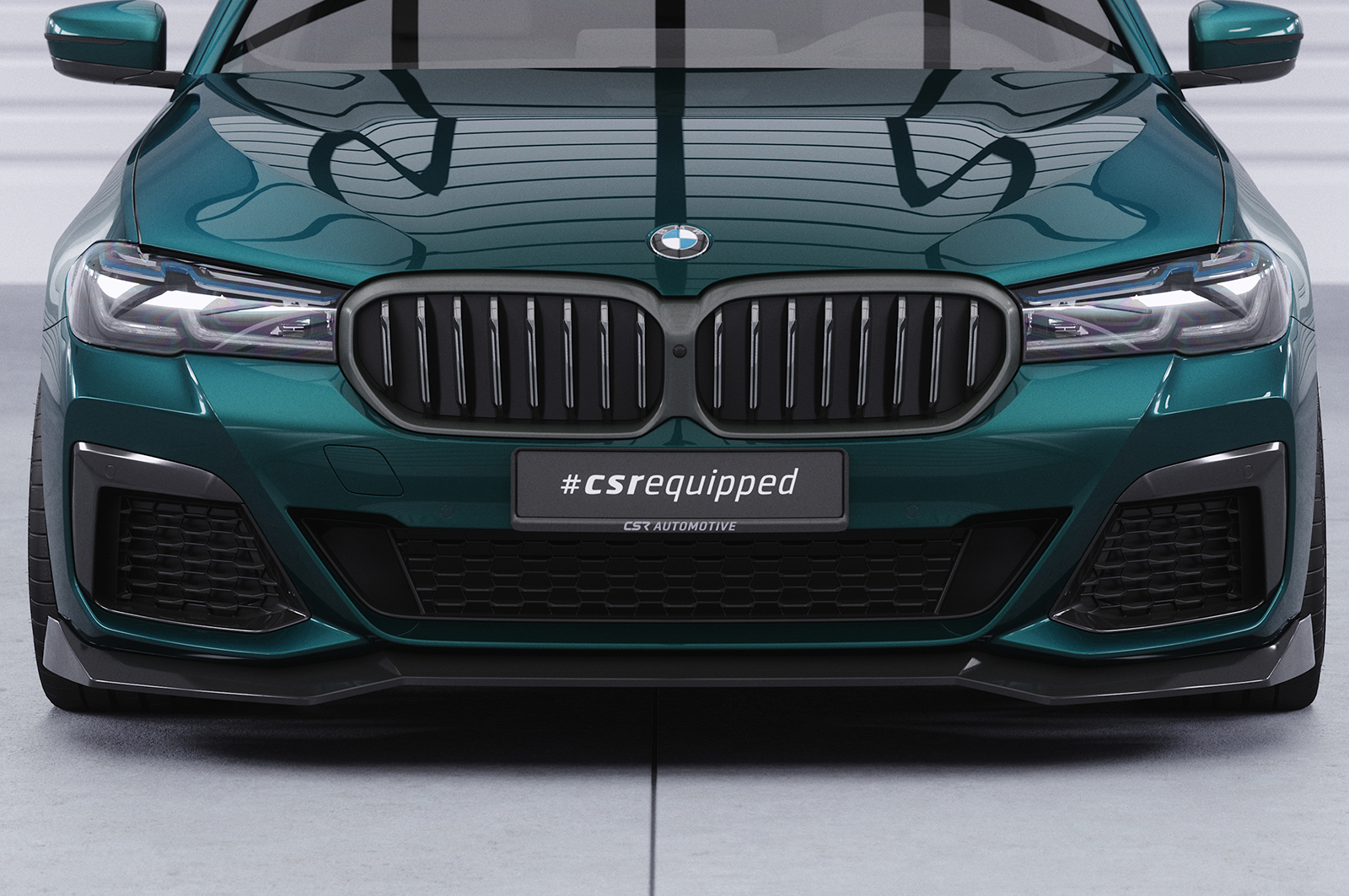 Lame de parechoc avant pour BMW Série 5 G30 / G31 Pack M (facelift) (depuis 07/2020) - Fabriqué en ABS (6 finitions au choix)