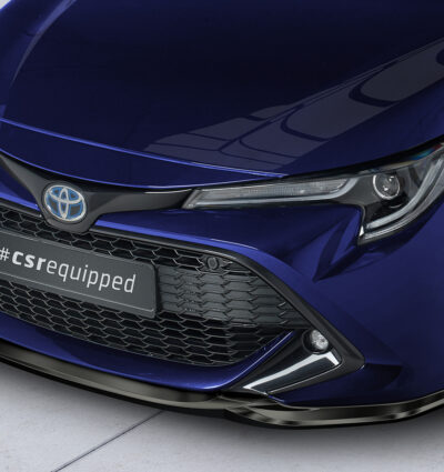 Lame de parechoc avant pour Toyota Corolla (E210) toutes carrosseries (break Sports / hatchback) (depuis 2018) - Fabriqué en ABS (6 finitions au choix)
