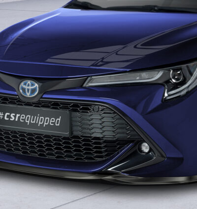 Lame de parechoc avant pour Toyota Corolla (E210) toutes carrosseries (break Sports / hatchback) (depuis 2018) - Fabriqué en ABS (6 finitions au choix)