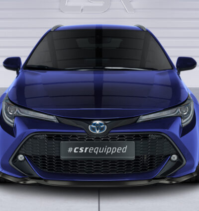 Lame de parechoc avant pour Toyota Corolla (E210) toutes carrosseries (break Sports / hatchback) (depuis 2018) - Fabriqué en ABS (6 finitions au choix)