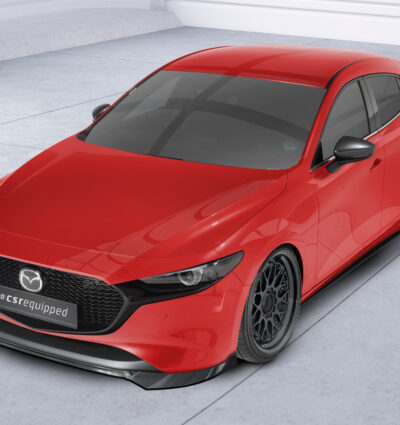 Lame de parechoc avant pour Mazda 3 (Typ BP) toutes carrosseries (depuis 2019) - Fabriqué en ABS (6 finitions au choix)