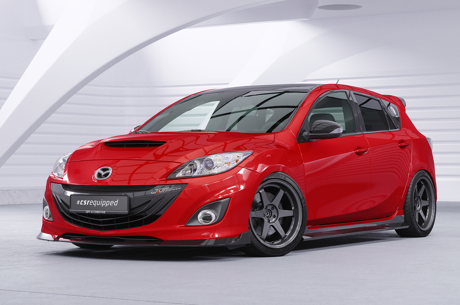 Lame de parechoc avant pour Mazda 3 (Typ BL) MPS (2009-2013) - Fabriqué en ABS (6 finitions au choix)