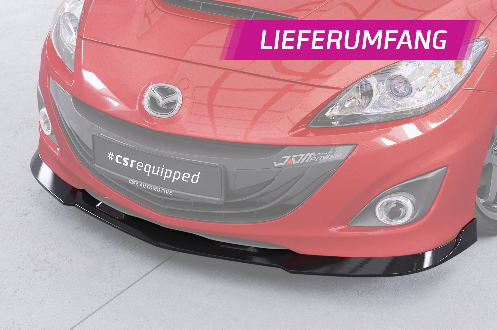 Lame de parechoc avant pour Mazda 3 (Typ BL) MPS (2009-2013) - Fabriqué en ABS (6 finitions au choix)