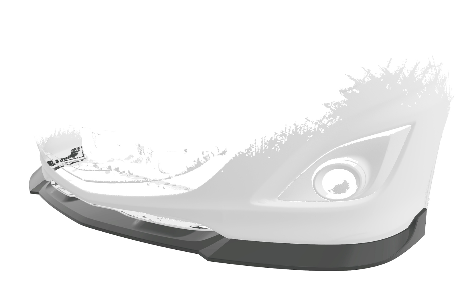 Lame de parechoc avant pour Mazda 3 (Typ BL) MPS (2009-2013) - Fabriqué en ABS (6 finitions au choix)