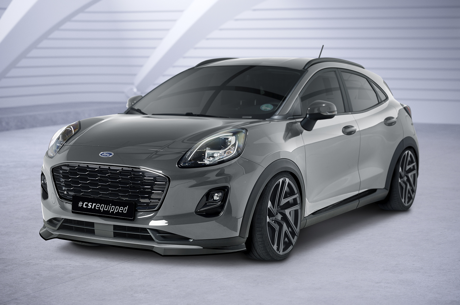Lame de parechoc avant pour Ford Puma Titanium et Titanium X (depuis 2019) - Fabriqué en ABS (6 finitions au choix)