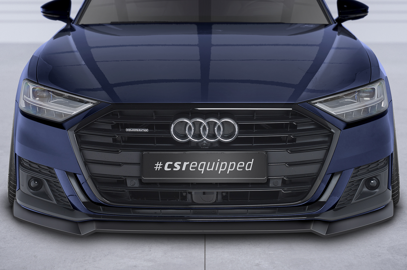 Lame de parechoc avant pour Audi A8 D5 S-Line (09/2017-11/2021) - Fabriqué en ABS (6 finitions au choix)