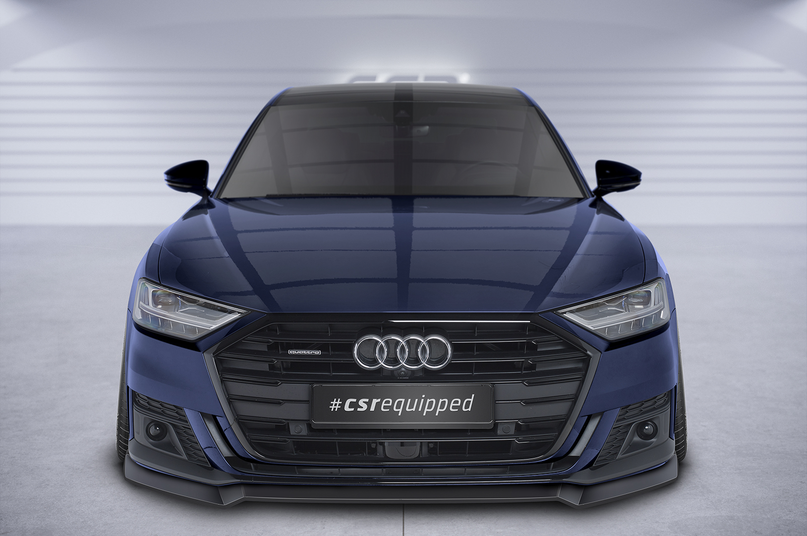 Lame de parechoc avant pour Audi A8 D5 S-Line (09/2017-11/2021) - Fabriqué en ABS (6 finitions au choix)