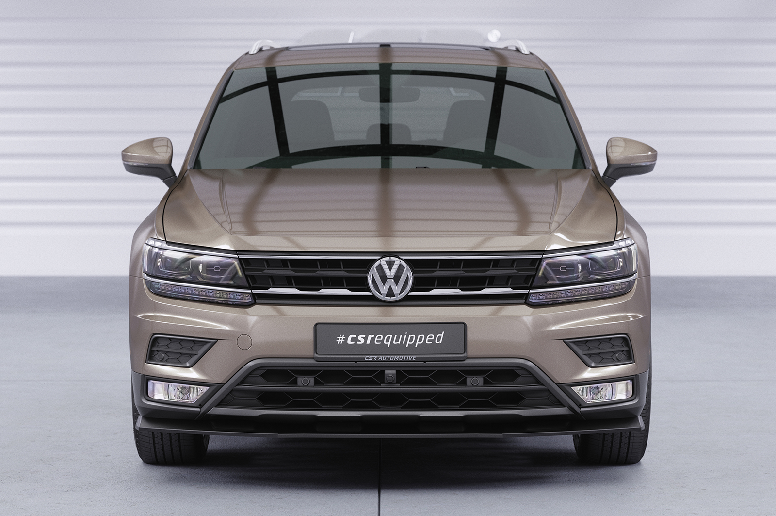 Lame de parechoc avant pour VW Tiguan 2 (Typ AD) finition de base (2016-06/2020) - Fabriqué en ABS (6 finitions au choix)