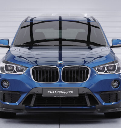 Lame de parechoc avant pour BMW X1 F48 finition de base (2015-2019) - Fabriqué en ABS (6 finitions au choix)