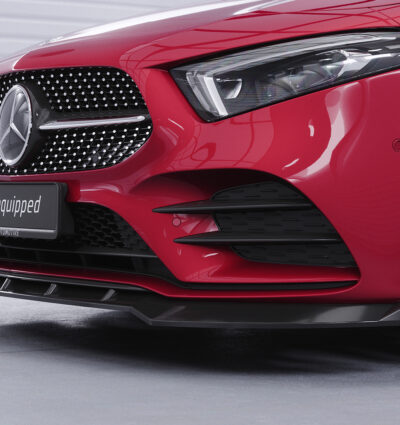 Lame de parechoc avant pour Mercedes-Benz Classe A W177 AMG-Line / A35 AMG (depuis 2018) - Fabriqué en ABS (6 finitions au choix)