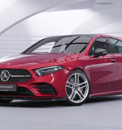 Lame de parechoc avant pour Mercedes-Benz Classe A W177 AMG-Line / A35 AMG (depuis 2018) - Fabriqué en ABS (6 finitions au choix)