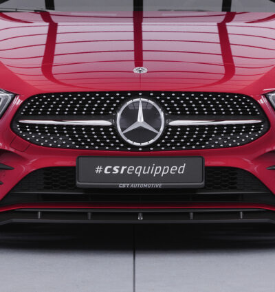 Lame de parechoc avant pour Mercedes-Benz Classe A W177 AMG-Line / A35 AMG (depuis 2018) - Fabriqué en ABS (6 finitions au choix)