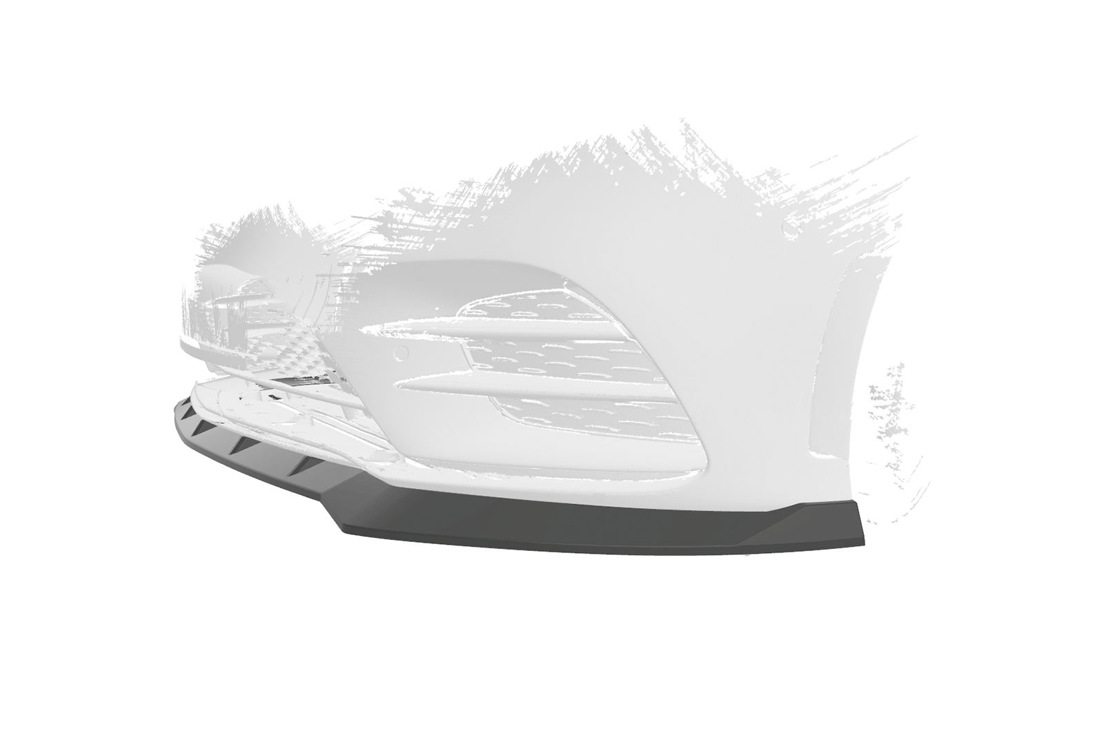 Lame de parechoc avant pour Mercedes-Benz Classe A W177 AMG-Line / A35 AMG (depuis 2018) - Fabriqué en ABS (6 finitions au choix)