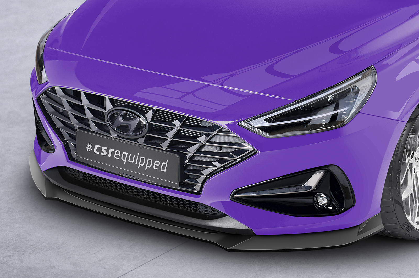 Lame de parechoc avant pour Hyundai I30 (PD) toutes carrosseries (facelift) (depuis 2020) - Fabriqué en ABS (6 finitions au choix)