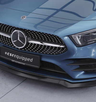 Lame de parechoc avant pour Mercedes-Benz Classe A W177 AMG-Line / A35 AMG (depuis 2018) - Fabriqué en ABS (6 finitions au choix)
