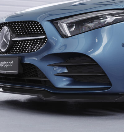 Lame de parechoc avant pour Mercedes-Benz Classe A W177 AMG-Line / A35 AMG (depuis 2018) - Fabriqué en ABS (6 finitions au choix)