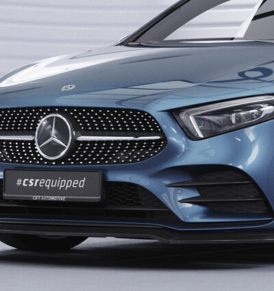 Lame de parechoc avant pour Mercedes-Benz Classe A W177 AMG-Line / A35 AMG (depuis 2018) - Fabriqué en ABS (6 finitions au choix)