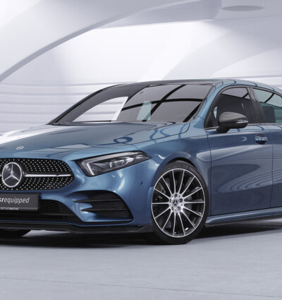 Lame de parechoc avant pour Mercedes-Benz Classe A W177 AMG-Line / A35 AMG (depuis 2018) - Fabriqué en ABS (6 finitions au choix)