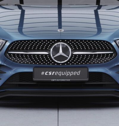 Lame de parechoc avant pour Mercedes-Benz Classe A W177 AMG-Line / A35 AMG (depuis 2018) - Fabriqué en ABS (6 finitions au choix)