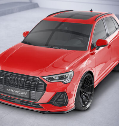 Lame de parechoc avant pour Audi Q3 (Typ F3) Sportback finition de base et S-Line (depuis 2019) - Fabriqué en ABS (6 finitions au choix)