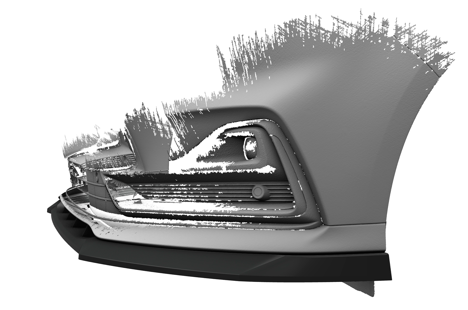 Lame de parechoc avant pour Ford S-Max MK2 Trend / Titanium / Vignale (facelift) (depuis 2019) - Fabriqué en ABS (6 finitions au choix)
