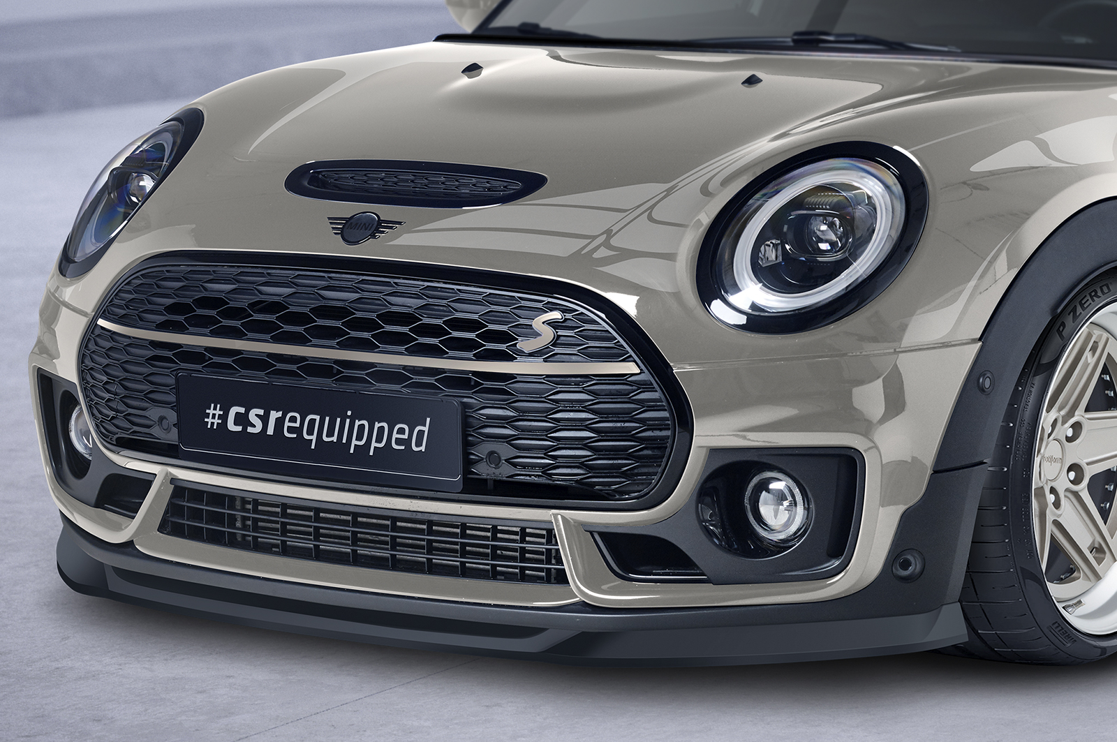 Lame de parechoc avant pour Mini Clubman (F54) Cooper S (depuis 2015) - Fabriqué en ABS (6 finitions au choix)