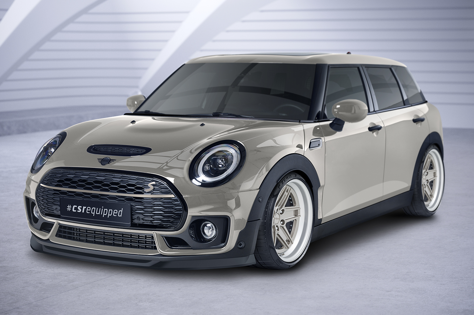 Lame de parechoc avant pour Mini Clubman (F54) Cooper S (depuis 2015) - Fabriqué en ABS (6 finitions au choix)
