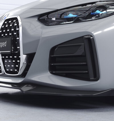 Lame de parechoc avant pour BMW Série 4 (G26) / i4 Gran coupé Pack M / sowie M50 et M440i (depuis 2020) - Fabriqué en ABS (6 finitions au choix)