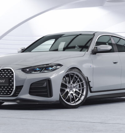 Lame de parechoc avant pour BMW Série 4 (G26) / i4 Gran coupé Pack M / sowie M50 et M440i (depuis 2020) - Fabriqué en ABS (6 finitions au choix)