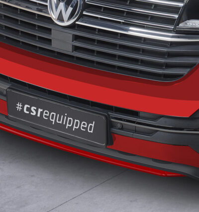 Lame de parechoc avant pour VW T6.1 3. facelift (depuis 2019) - Fabriqué en ABS (6 finitions au choix)