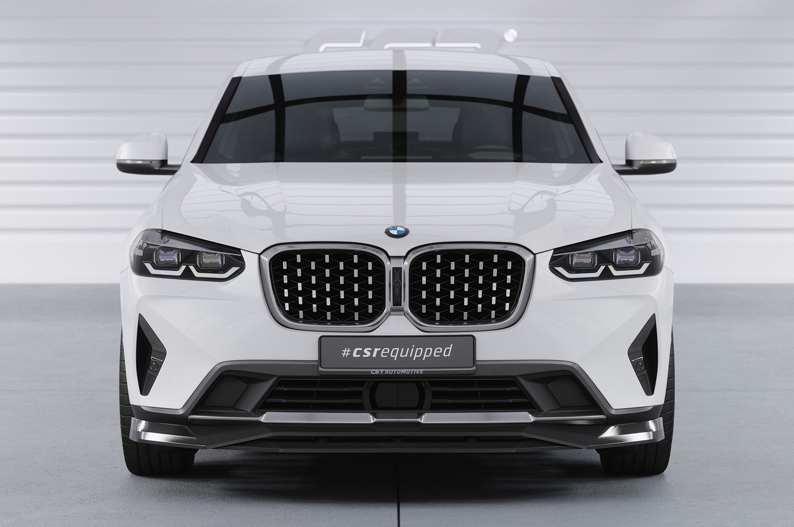 Lame de parechoc avant pour BMW X4 (G02) finition de base (facelift) (depuis 08/2021) - Fabriqué en ABS (6 finitions au choix)