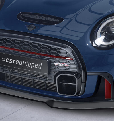 Lame de parechoc avant pour Mini F55 / F56 / F57 One / Cooper / Cooper S / JCW (2.facelift) - avec John Cooper Works Trim (depuis 2021) - Fabriqué en ABS (6 finitions au choix)