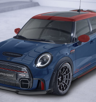 Lame de parechoc avant pour Mini F55 / F56 / F57 One / Cooper / Cooper S / JCW (2.facelift) - avec John Cooper Works Trim (depuis 2021) - Fabriqué en ABS (6 finitions au choix)
