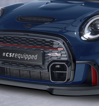 Lame de parechoc avant pour Mini F55 / F56 / F57 One / Cooper / Cooper S / JCW (2.facelift) - avec John Cooper Works Trim (depuis 2021) - Fabriqué en ABS (6 finitions au choix)